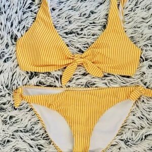 Hollister strip bikini swimwear